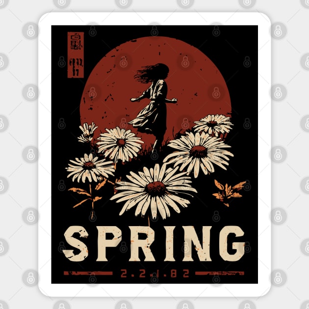 Spring Daisy Bloom | Seasonal Rebirth Art Sticker by TuncGK